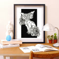 Two-Faced Cat 8x10 Art Print