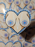 Frosty Boobs Sticker