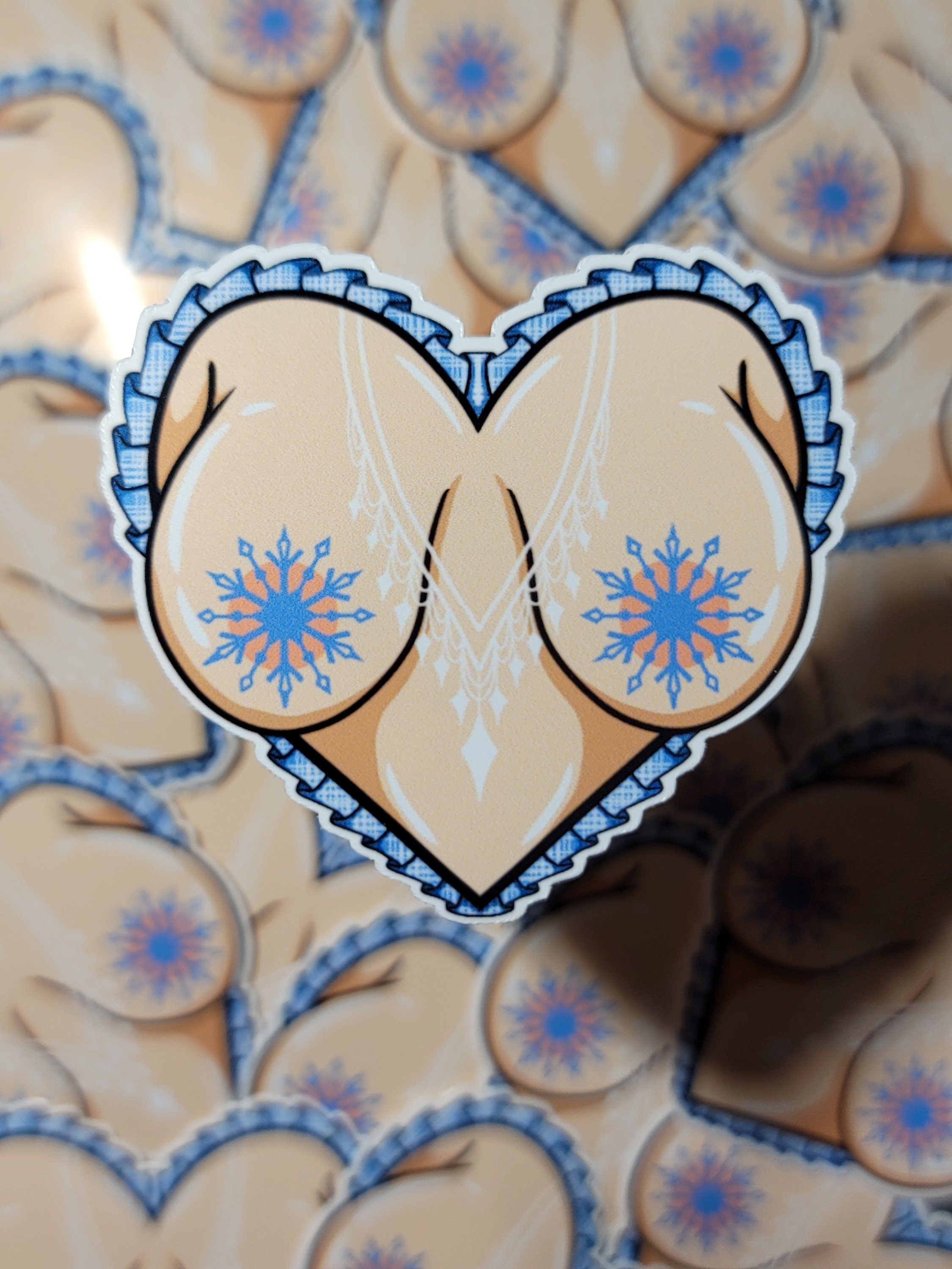 Frosty Boobs Sticker
