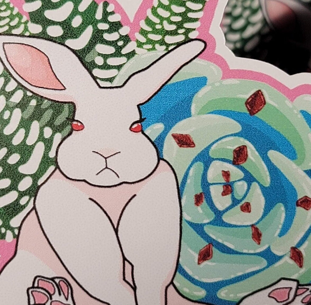 Succulent Bunny Sticker