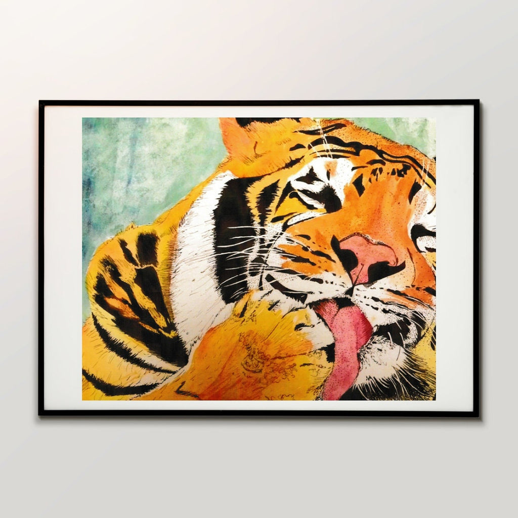 Watercolor Tiger 8x10 Art Print