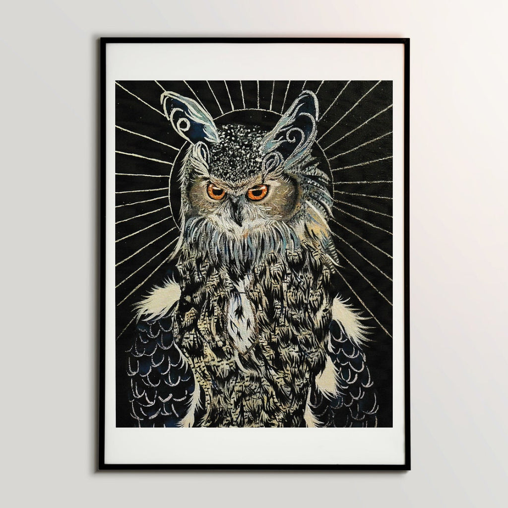 Great Horned Owl 8x10 Art Print