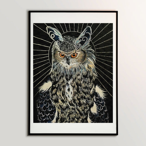 Great Horned Owl 8x10 Art Print